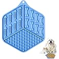 NeoStyle Slow Food Dog Lick Pad,Dog Lick Mat with Strong Suction,Dog Bathing Supplies,Dog Beauty Bath Stability Lick Stick for Pet Bathing, Grooming and Training (blue2)
