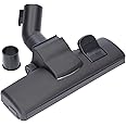 Kenekos - Bocchetta per aspirapolvere 35/32 mm, Bocchetta Universale per Pavimenti con 2 rulli, alzafilo e Spazzola, incl. Ad