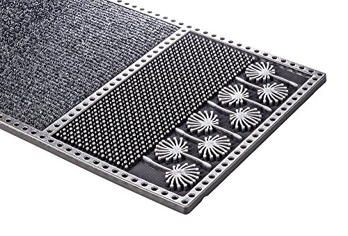 PUR|CenterClean schmale Design Fussmatte für Innen und Aussen in anthrazit metallic ca. 75 x 25 cm - 3