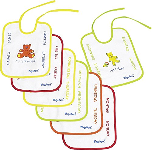7 Stück Lätzchen Babylätzchen Frottee im Set