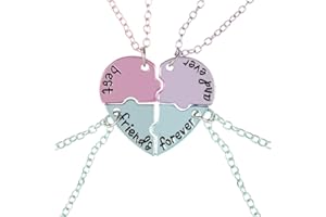 EJRUP 4er-Set BFF-Freundschaftsketten, Geschenk für Freunde, freundschaftskette, bff
