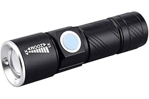 Superljus uppladdningsbar Q5 LED taktisk USB-ficklampa ficklampa zoom justerbar bärbar belysning för cykel gömd camping