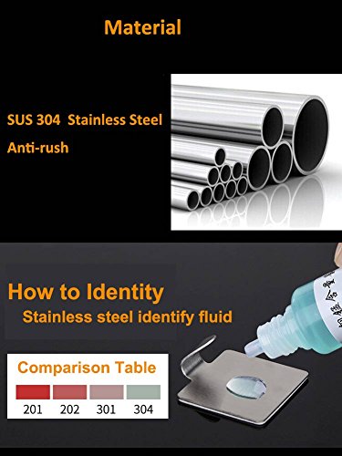 Wandhaken selbstklebend, Handtuchhaken Kleiderhaken Ohne Bohren Wasserfest für Bad und Küche Gebürstetes Edelstahl 4 Stück by Hmlike - 4