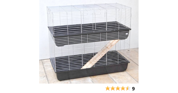 double level rabbit cage