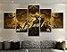 Produktbild HNBDH Leinwanddrucke 5 Panel Diablo Reaper Souls Spiel Moderne Wandkunst Bild Home Decor Malerei Poster Fotodruck (Größe 1) Kein Rahmen