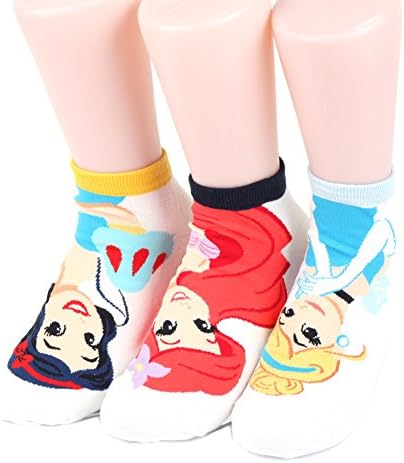Disney Princess Sneakers Women's Socks 7 pairs Made in Korea