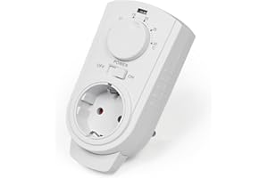 ‎MCPOWER MC Power - Steckdosen-Thermostat Klimaregelung | TCU-330 | 5-30°C, max. 3.500W, 230V/16A | Steuerung von Klimageräten und Heizungen ohne zusätzliches Kabelverlegen (interne Fühler)