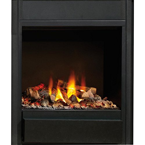 Preisvergleich Produktbild Rubyfires Elektrokamin Elektrofeuer Elektroeinsatz Rückwand Mystic Fires RF 10 Rückwand aus schwarzem Glas