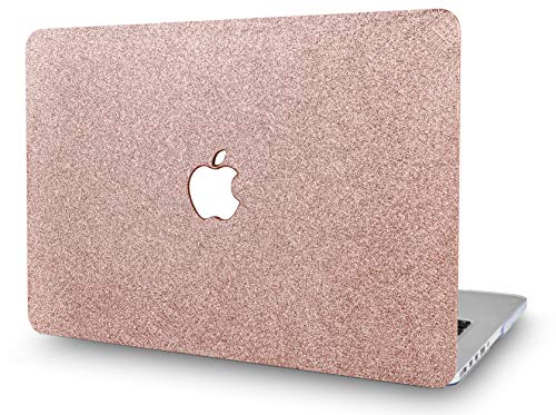 KECC MacBook Air 13 Pulgadas Funda Dura Case Cover MacBook Air 13.3 Ultra Delgado Plástico {A1466/A1369} (Chispeante Oro Rosa)