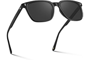 CARFIA Retro Polarized Sunglasses For Men UV400 Protectio...
