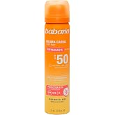 Babaria Facial Mist SPF50+ 75 ml &ndash; Sunscreen 50 | Sunscreen Spray with Aloe Vera and Niacinamide &ndash; Waterproof &ndash; Perfect to Ca