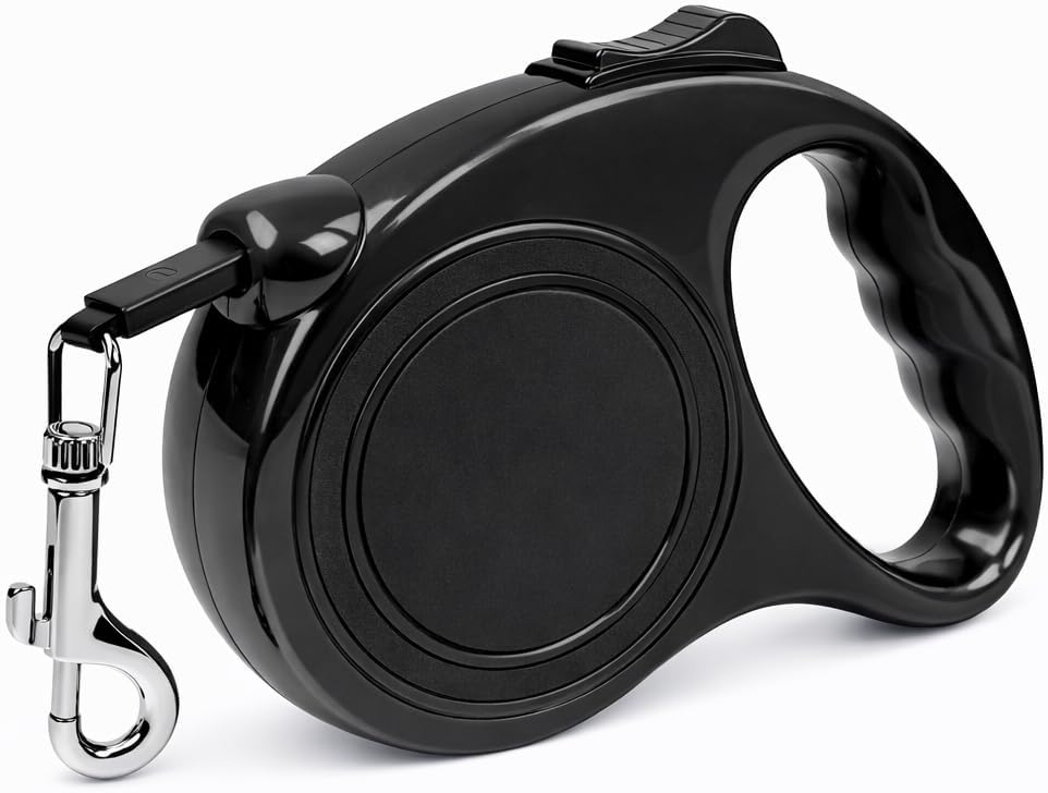 MADPET Makaralı Otomatik Köpek Tasması 5 Metre Sarı – Geri Çekilebilir Kilitli Makara Sistemi – Dayanıklı Şerit Halat – Ergonomik Kaymaz Sap – Küçük ve Orta Irklar İçin