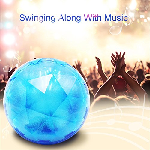 LED Bunte Magic Ball Wireless Bluetooth Lautsprecher mit Fernbedienung, Weihnachten Outdoor Bass Lautsprecher , blue