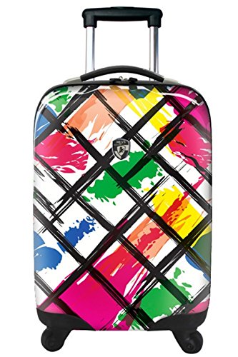 ... 20 Euro Rabatt ... PREMIUM DESIGNER Hartschalen Kofferset 2 tlg. - Heys Novus Art Brush Strokes - Handgepäck + Trolley mit 4 Rollen Gross Brush Strokes