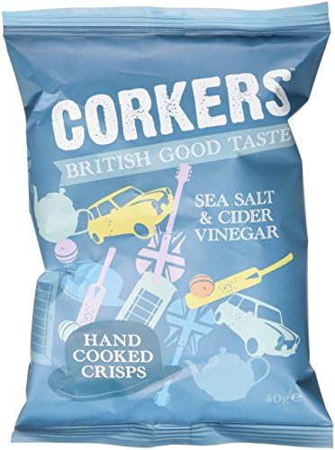 Corkers Sea Salt and Cider Vinegar 40 g (Pack of 24)