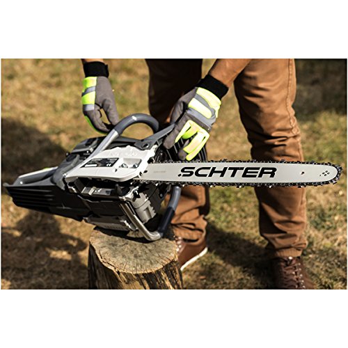 SCHTER Benzin Kettensäge Motorsäge 52CC Grau - 15