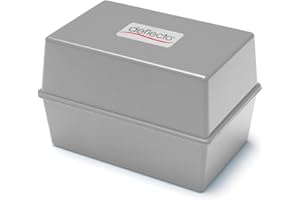 Deflecto Value Size 5 x 3 Index Card Box - Grey