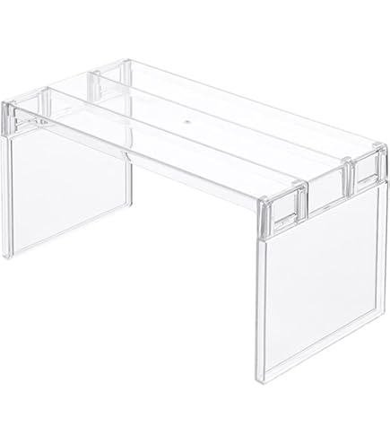 étagère Frigo Tiroir Organisateur Frigo Et Placard En Acrylique Transparent - 2 Étages Avec Tiroir Coulissant Et Séparateurs Amovibles Rangement Garde Manger