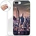Produktbild finoo | iPhone 7 Plus Weiche flexible Silikon-Handy-Hülle | Transparente TPU Cover Schale mit Motiv | Tasche Case Etui mit Ultra Slim Rundum-schutz | New York Vintage