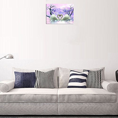 DIY 5D Swan Diamond Painting Cross-Stitch for Entrance Living Room Bedroom - 3