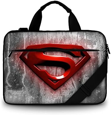 Super Logo 13" Canvas Laptop Briefcase Travel Padded Messenger Handbag Shoulder Bag with Pocket for 13.3" Apple MacBook Pro/ Air, Dell Inspiron 13R /Dell XPS 13 ,Lenovo Ideapad Yoga 13, Sony VAIO Duo/ PRO 13, Toshiba Satellite 13, HP Folio 13, Acer Aspire S3, Samsung Series 9 Ultrabook