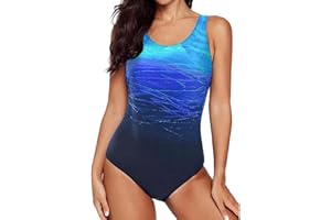 Sweetneed chida yi Damen Badeanzug Sport Bademode Bauchweg Einteiliger Badeanzug Sexy Push Up Badeanzüge Swim Suit Monokini Strandmode Damen Sommer