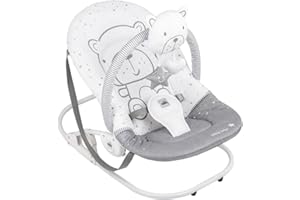 CAM Il Mondo del Bambino - art.S362/T247 - Sdraietta Giocam - made in italy - perfetta da 0 a 9 kg - TEDDY GRIGIO