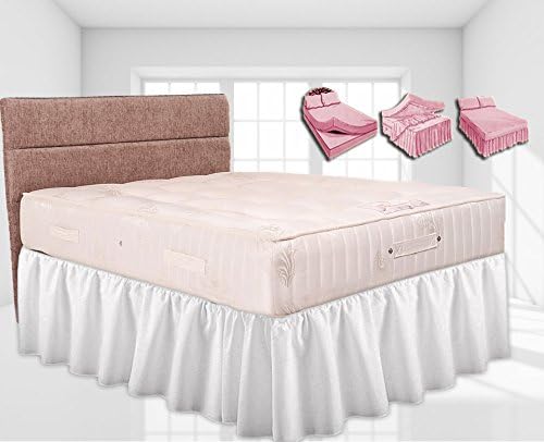 Home Linen Style - Base Platform Valance Sheet - 4 Foot Bed Size (Cream)
