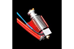 Super Print V6 Hotend 24V 40W Remote Bowen Print J-Head Hotend Titanium Alloy HeatBreak Cooling Fan Bracket for Titan Dual Driver Extruder.(24V Brass Nozzle Kit)