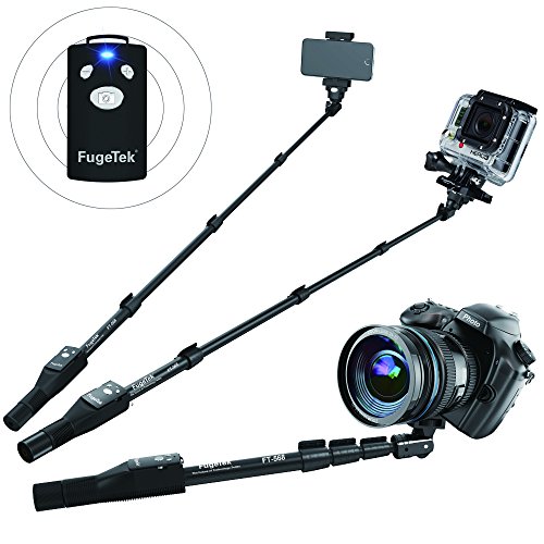 Fugetek Professional Selfie Stick Monopod Removable Wireless Bluetooth Remote ios devices, iPhone, Android pho