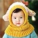 Malloom® 1PC Winter Baby Kids Girls Boys Warm Woolen Coif Hood Scarf Caps Hats (Yellow)