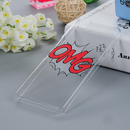 BQ Aquaris M5 Funda Cubierta - Lanveni Carcasa Rigida PC ultra delgada para BQ Aquaris M5 Transparente Protective Case Cover - Patr n OMG Dise o BQ Aquaris M5 Funda Cubierta - Lanveni Carcasa Rigida PC ultra delgada para BQ Aquaris M5 Transparente Protective Case Cover - Patr n OMG Dise o