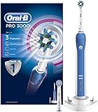 Oral-B Pro 3000 CrossAction Electric Rechargeable Toothbrush Powered by Braun - Ships with a UK 2 pin plug