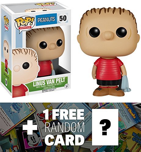Linus Van Pelt: Funko POP! x Peanuts Vinyl Figure + 1 FREE American Cartoon Themed Trading Card Bundle [38267]