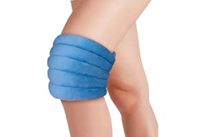 NEWGO Microwave Heating Pad for Knee Pain Relief, Microwavable Heated Knee Wrap Moist Heat Therapy for Tennis Elbow Treatment, Men and Women