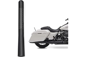 Bingfu Motorrad Carbon Faser Antennenmast Ersatz Kompatibel mit 1998-2020 Road King Softail Touring Street Road Glide Fat Boy Electra Glide Tour Ultra Classic