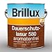 Produktbild Brillux 580 Dauerschutzlasur für außen und innen 0100 Farblos Seidenglänzend 0.375 ml