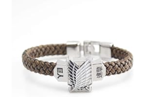 Multiculture Bracciale Anime Manga Cosplay Survey Corps Scouting Legion, 20.5 centimeters, Pietra