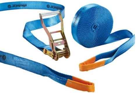 Slackstar Basic Childrens 2 Piece Slackline Set - 25 m Length, 50 mm Breadth, Blue