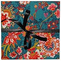 Leporello Fotoalbum mit Stoff 17x17 schwarze Seiten