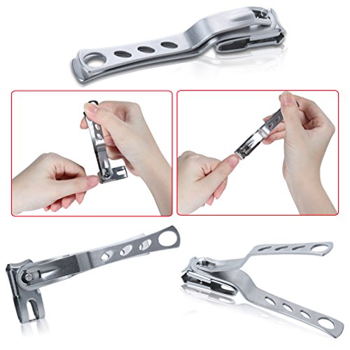 Elite99 High Precision Nail Clipper with 360 Degree Rotating Swivel Head Large For Thick Nails Extra Sharp Stainless Steel Clippers