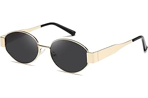 kimorn Retro Sonnenbrille Damen Herren Oval Metal Trendy Classic UV400 schnelle brille K1653