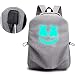 Produktbild WCDP Marshmallow Rucksack mit USB-Ladeanschluss, Unisex, für Schule und Schule, Tagesrucksack, für DJ, Marshmello Laptop, Grau