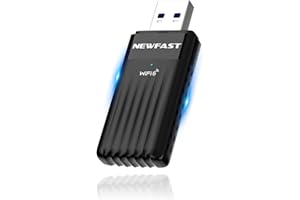 NEWFAST 3000Mbps Adaptador WiFi USB para PC Dual Band 5GHz/2.4GHz Adaptador WiFi 6 AX3000 WiFi USB para PC Dongle WiFi USB 3.0 para Windows 11/10, Receptor WiFi Soporta MU-MIMO, OFDMA, WPA3