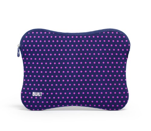 Built NY Schutzhülle für MacBook / MacBook Pro Notebook mit einer Größe von 13 Zoll (33 cm), Marineblau mit Punkten