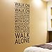 Produktbild wandaufkleber spruch Wall Quotes Decals Removable Stickers Vinyl Home Decals Song Lyrics You'Ll Never Walk Alone Inspirational Mural Art For Bedroom Living Home Family
