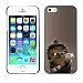 Produktbild KLONGSHOP // Snap On Gummi Schwarz Schutz Hülle Case Cover - Nette Wookie Chewie Star War - iPhone 5 / 5S //