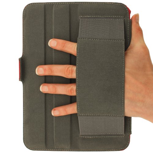 igadgitz Rot PU Ledertasche Hülle Cover für Samsung Galaxy Tab 3 10.1″ GT-P5210 mit Multi Winkelbetrachtungs Stand + Auto Sleep/Wake + Integrierte Handschlaufe + Displayschutzfolie - 8