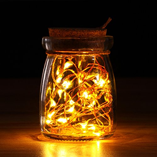 Amir 2.2M 20LEDs Lichterkette, 6er St¨¹ck Lichterkette Stern Kupferdraht Mikro Batteriebetrieben Innenbeleuchtung Deko f¨¹r Weihnachten, Hochzeit, Haus ¨C Warmwei? - 4