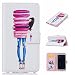 Produktbild Guran® PU Leder Tasche für Samsung Galaxy S7 (5,1 Zoll) Smartphone Flip Deckung Stehen Funktion und Karte Slot Case-macaron mädchen